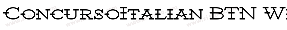 ConcursoItalian BTN Wide字体转换